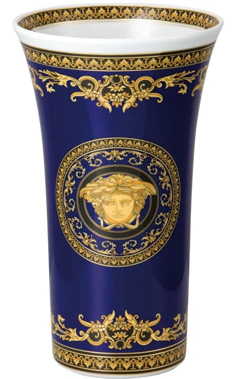 versace blue vase|versace rosenthal plate.